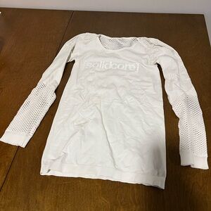 Solidcore White Long Sleeve Top